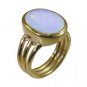 Riyo Purple Gold Plated Fire Opal CZ Ring desirable handmade designer jewelry GP