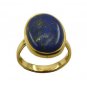Riyo Blue Lapis Lazuli 18kt Gold Plated Flexible Ring Gprlla85-44103