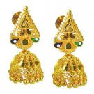 Riyo Plain Gold Plated Plain Earring stunning handmade metal jewelry GPEJHU-1200