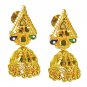 Riyo Plain Gold Plated Plain Earring stunning handmade metal jewelry GPEJHU-1200