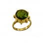 Riyo Green Emerald Cz 18kt Gold Plated Lovely Ring Gpremcz75-96171