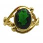 Riyo Green Emerald Cz 18kt Gold Plated Creative Ring Gpremcz70-96147