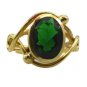 Riyo Green Emerald Cz 18kt Gold Plated Creative Ring Gpremcz70-96147
