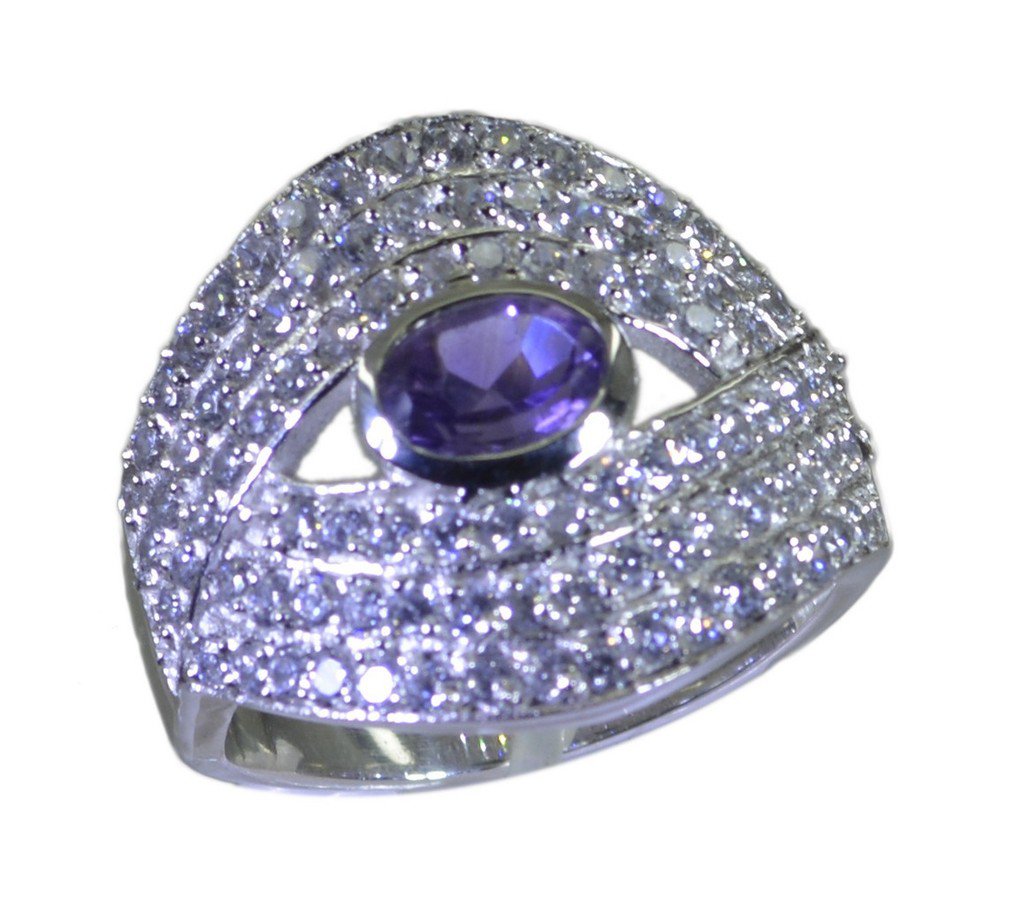 Riyo Purple 925 sterling silver Amethyst Ring nubile princess jewelry store SRAM