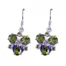 Riyo Peridot Rajasthani Silver Jewellery Silver Drop Earring L 1.3in Seper-58054