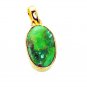 Riyogems Turquoise Wholesale Gold Plated Chevron Pendants L 2.1in Gpptur-82028
