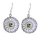 Riyo Peridot Real Silver Jewelry Silver Earring Backs L 1.3in Seper-58056