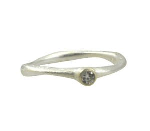 Riyo cubic zirconia925 Solid Sterling Silver Designer Ring Srwhcz60-110030