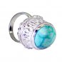 Riyo Turquoise Handcrafted Silver Engagement Ring Settings Sz 7 Srtur7-82032