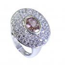 Riyo Tourmaline Cast Silver Jewelry Mourning Ring Sz 7 Srtou7-84083