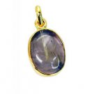 Riyogems Rutile Quartz 18 C Gold Plating Butterfly Pendant L 1.5in Gppruq-70016