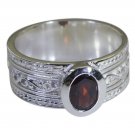 Riyo Red 925 sterling silver Garnet Ring enthralling contemporary gemstone jewel