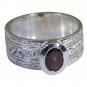 Riyo Red 925 sterling silver Garnet Ring enthralling contemporary gemstone jewel