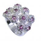 Riyo Tourmaline 925 Silver Jewelry Wide Silver Band Ring Sz 6.5 Srtou6.5-84051