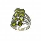 Riyo Green Peridot 925 Solid Sterling Silver Proof Ring Srper80-58051