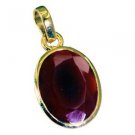 Riyogems Red Onyx Jewellery Gold Plated Modern Pendant L 1.2in Gppron-66009