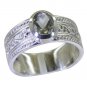 Riyo Green 925 sterling silver Green Amethyst Ring refined elegant handmade jewe