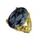 Riyo Jasper 18k Y Gold Plating Cameo Ring Sz 5.5 Gprjas5.5-40007