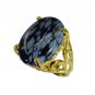 Riyo Jasper 18k Y Gold Plating Cameo Ring Sz 5.5 Gprjas5.5-40007