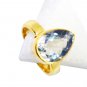 Green Amethyst Gold Plated Online Sovereign Ring