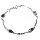 Riyo Red 925 sterling silver Garnet Bracelet fine handmade jewelry store SBRAGAR