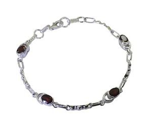 Riyo Red 925 sterling silver Garnet Bracelet fine handmade jewelry store SBRAGAR