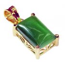 Riyogems Jasper 18kt Y.G. Plated Skull Pendants L 1.5in Gppjas-40016