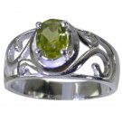 Riyo Green 925 sterling silver Peridot Ring dainty gemstone jewelry handmade SRP