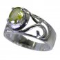 Riyo Green 925 sterling silver Peridot Ring dainty gemstone jewelry handmade SRP