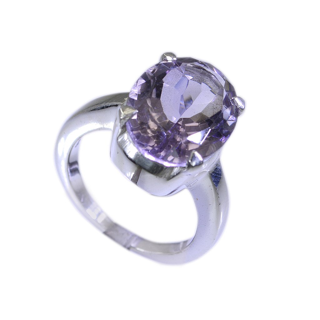Riyo Purple Amethyst 925 Solid Sterling Silver Fashionable Ring Srame85-2192