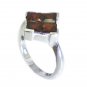 Riyo Red Garnet 925 Solid Sterling Silver Smooth Ring Srgar75-26261