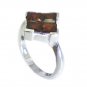 Riyo Red Garnet 925 Solid Sterling Silver Smooth Ring Srgar75-26261