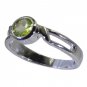 Riyo Green 925 sterling silver Peridot Ring perfect gemstone jewelry handmade SR