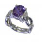 Riyo Purple Amethyst 925 Solid Sterling Silver Everyday Ring Srame65-2181
