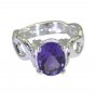 Riyo Purple Amethyst 925 Solid Sterling Silver Everyday Ring Srame65-2181