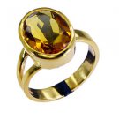 Riyo Citrine Cz 18 Kt Y.G. Plated Friendship Ring Sz 7.5 Gprcicz7.5-94010