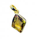 Riyogems Citrine Cz 18c Gold Plated Snow White Pendants L 1.2in Gppcicz-94011