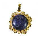 Riyogems Sunstone Indian Gold Plate Animal Pendants L 1.5in Gppsun-78004