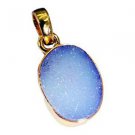 Riyogems Druzy Drusy 18-Kt Y Gold Fashion Eternity Band Pendants L 1.1in Gppdru-