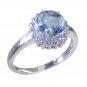 Riyo Blue 925 sterling silver Blue Topaz Ring captivating cheap gemstone jewel