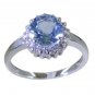 Riyo Blue 925 sterling silver Blue Topaz Ring captivating cheap gemstone jewel