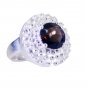 Riyo Smoky Quartz Stamped Silver Jewellery Ladies Silver Ring Sz 8 Srsqu8-76037