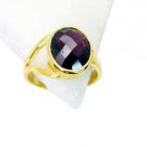 Riyo Garnet Gold Plated Jewelry Finger Armor Ring Sz 8 Gprgar8-26037