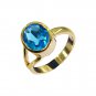 Riyo Blue Topaz Cz 18ct Ygold Plate  Ring Sz 8 Gprbtcz8-92021
