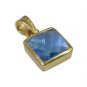 Riyo Blue  Gold Plated Blue Topaz CZ Pendant fascinating indian jewelry store GP