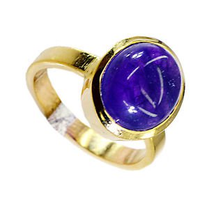 Amethyst 18kt Y Gold Plating Class Ring