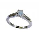 Riyo Aqua Chalcedony Silver Jewelry Wholesale Gimmal Ring Sz 7 Srach7-4016
