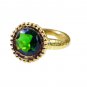 Riyo Emerald Cz 18 Kt Gold Fashion  Mori Ring Sz 6 Gpremcz6-96112