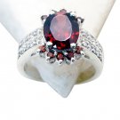 Riyo Garnet Artisan Silver Jewelry Guard Ring Jewellery Sz 6.5 Srgar6.5-26108