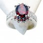 Riyo Garnet Artisan Silver Jewelry Guard Ring Jewellery Sz 6.5 Srgar6.5-26108
